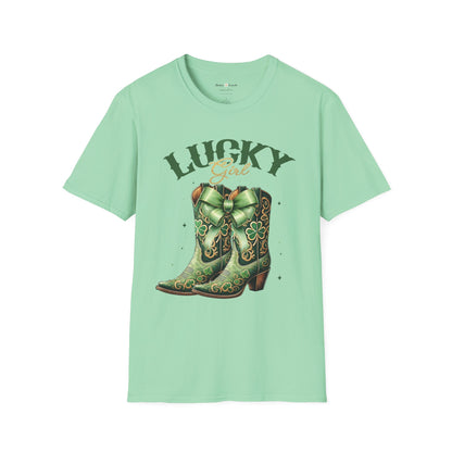 St Patrick's Day T-Shirt - Lucky Girl Country T-Shirt