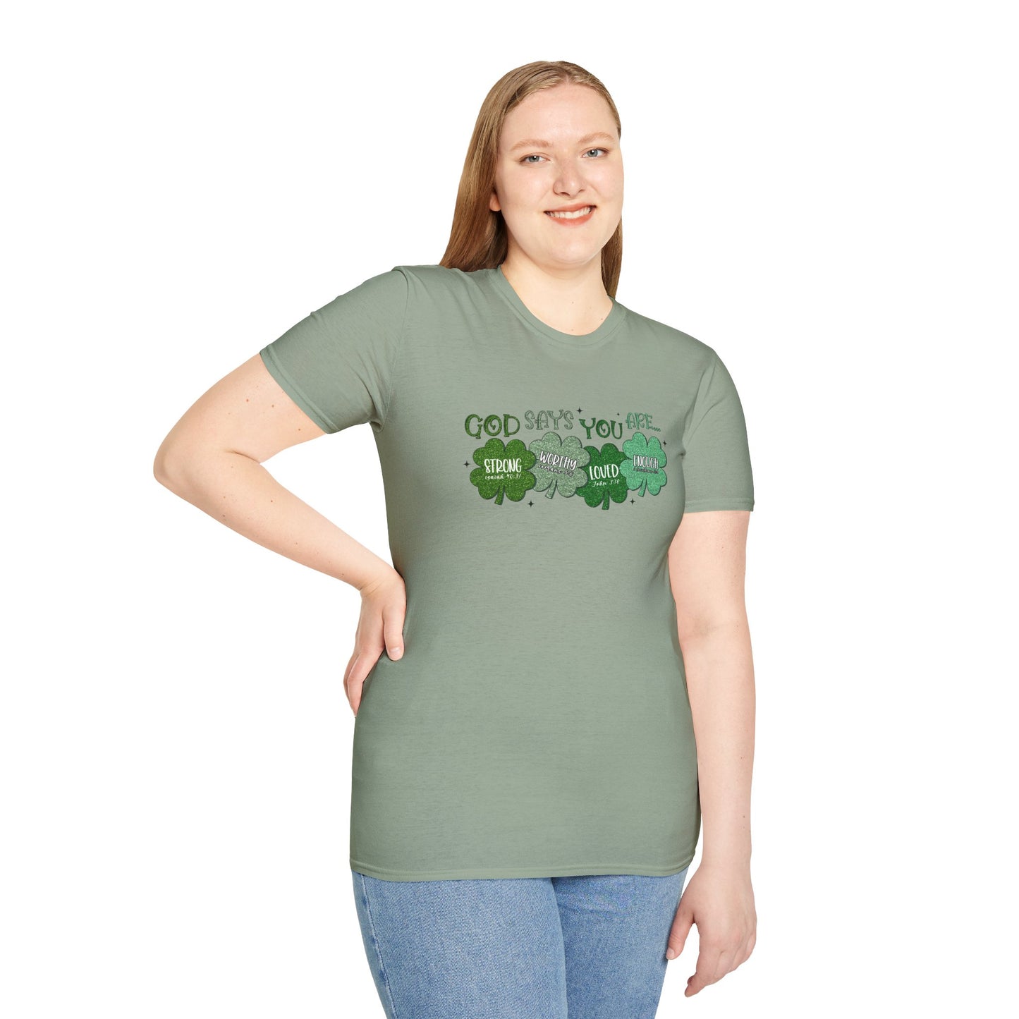 Christian Shamrock Unisex T-Shirt - St Patrick's Day Inspirational Design