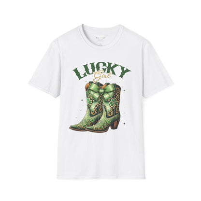 St Patrick's Day T-Shirt - Lucky Girl Country T-Shirt