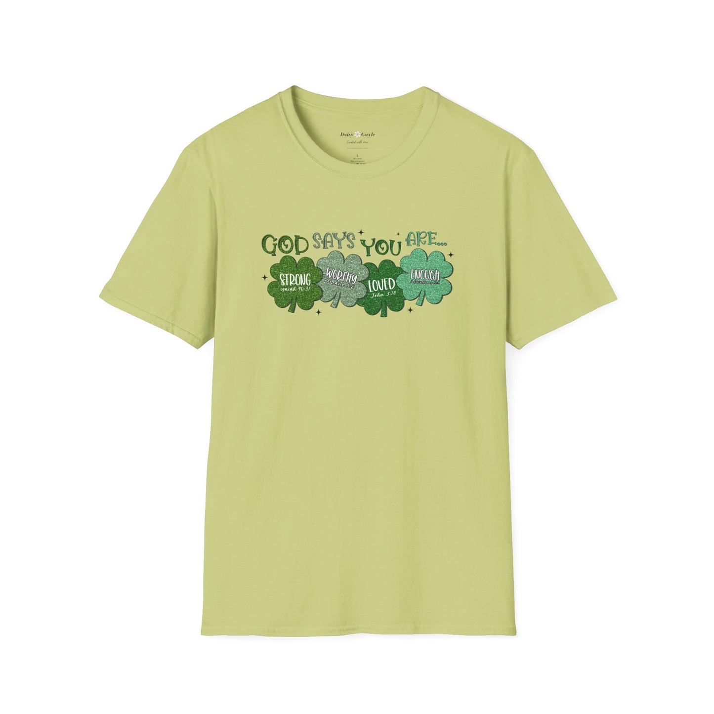 Christian Shamrock Unisex T-Shirt - St Patrick's Day Inspirational Design