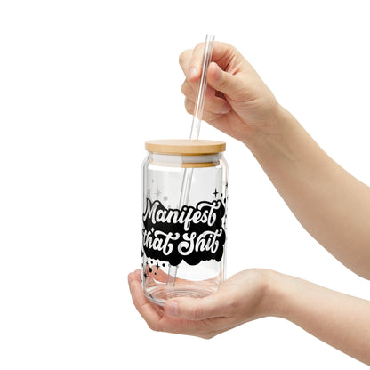 Sipper Glass 16oz - Motivational