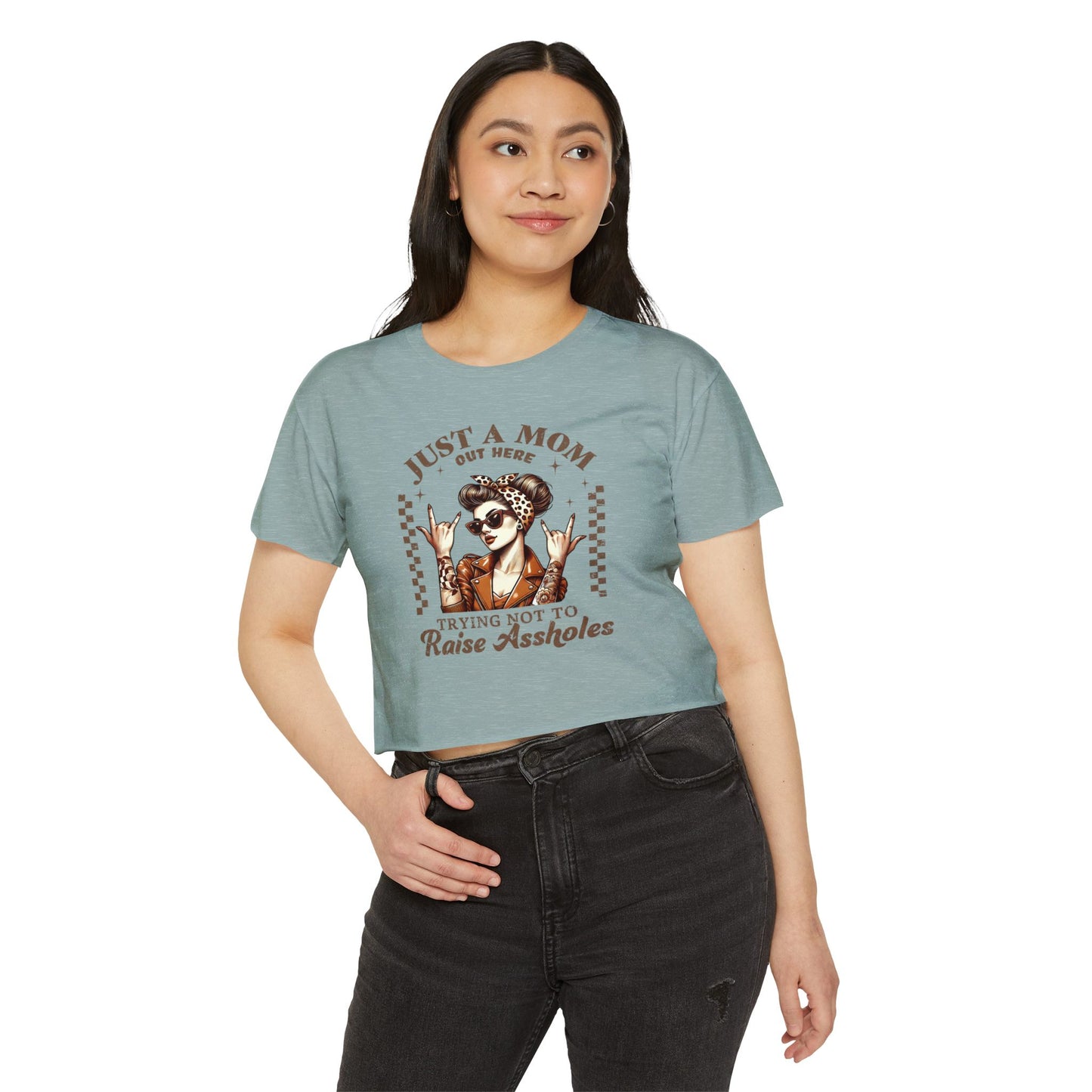 Crop Top Tee for Sassy Moms