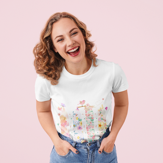 Spring Graphic T-Shirt - Cute Positive Affirmation Design