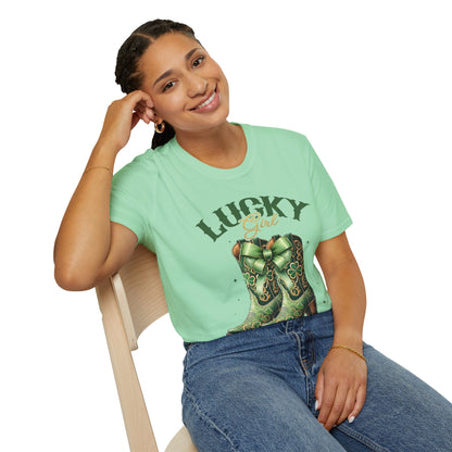 St Patrick's Day T-Shirt - Lucky Girl Country T-Shirt