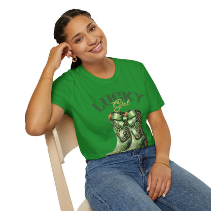 St Patrick's Day T-Shirt - Lucky Girl Country T-Shirt