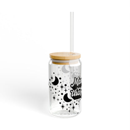 Sipper Glass 16oz - Motivational