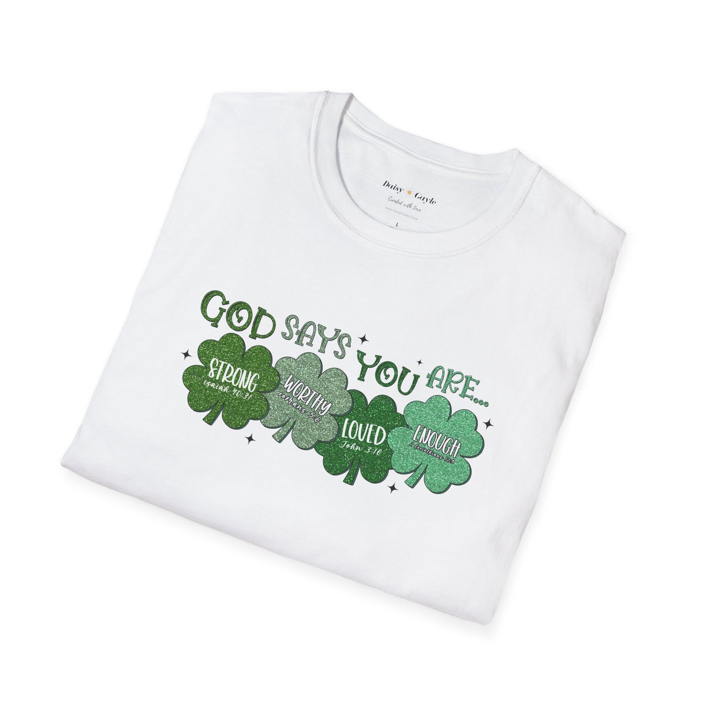 Christian Shamrock Unisex T-Shirt - St Patrick's Day Inspirational Design